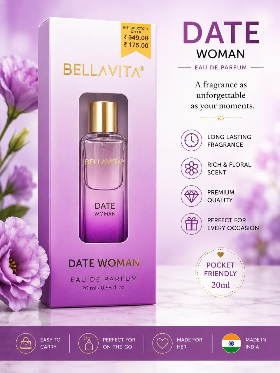 BELLAVITA DATE WOMAN PARFUM 20ml