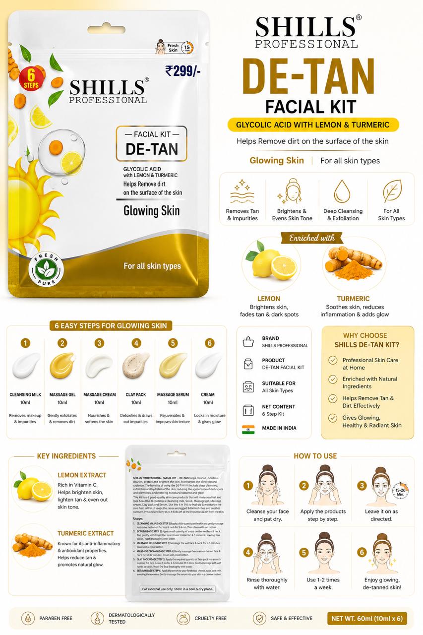 SHILLS DE-TAN FACIAL KIT ( 6 steps )