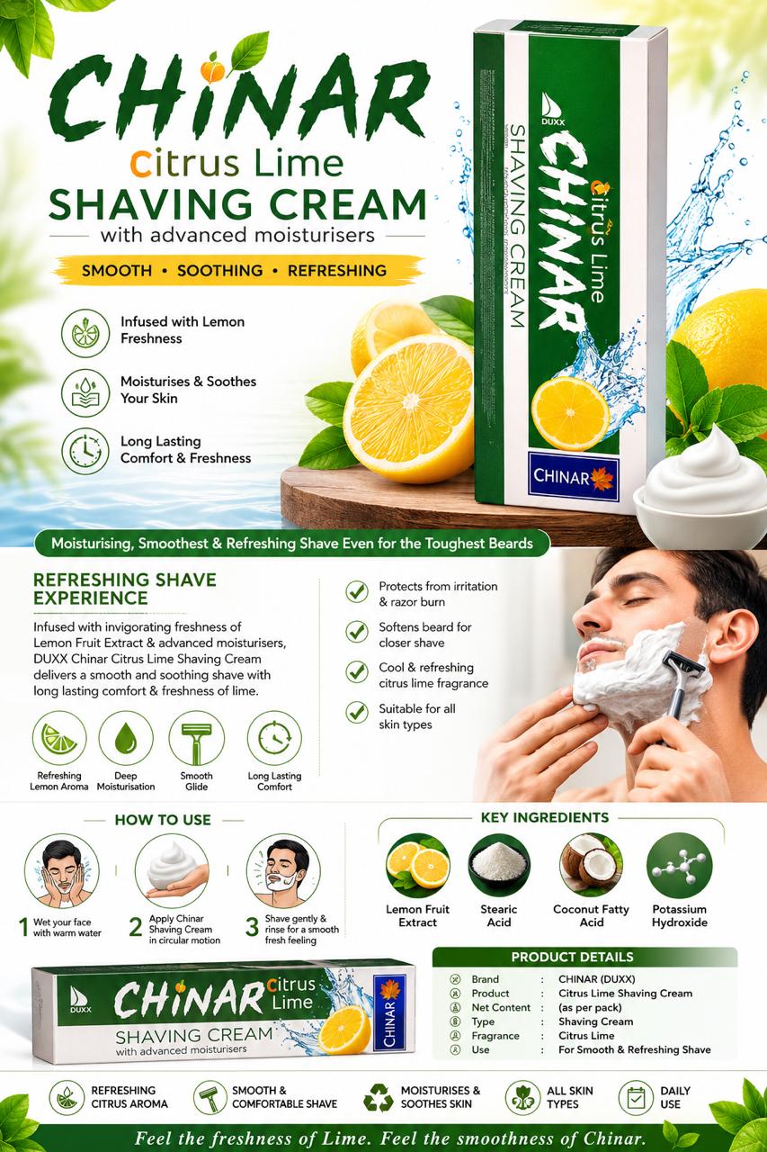 CHINAR SHAVING CREAM 120g
