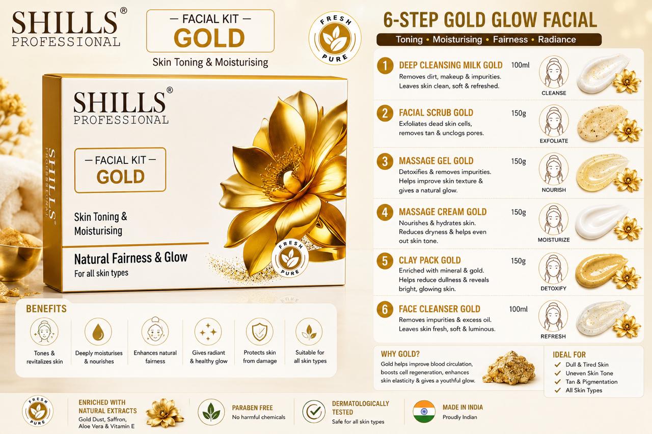 SHILLS PROFESSIONAL GOLD FACIAL KIT 