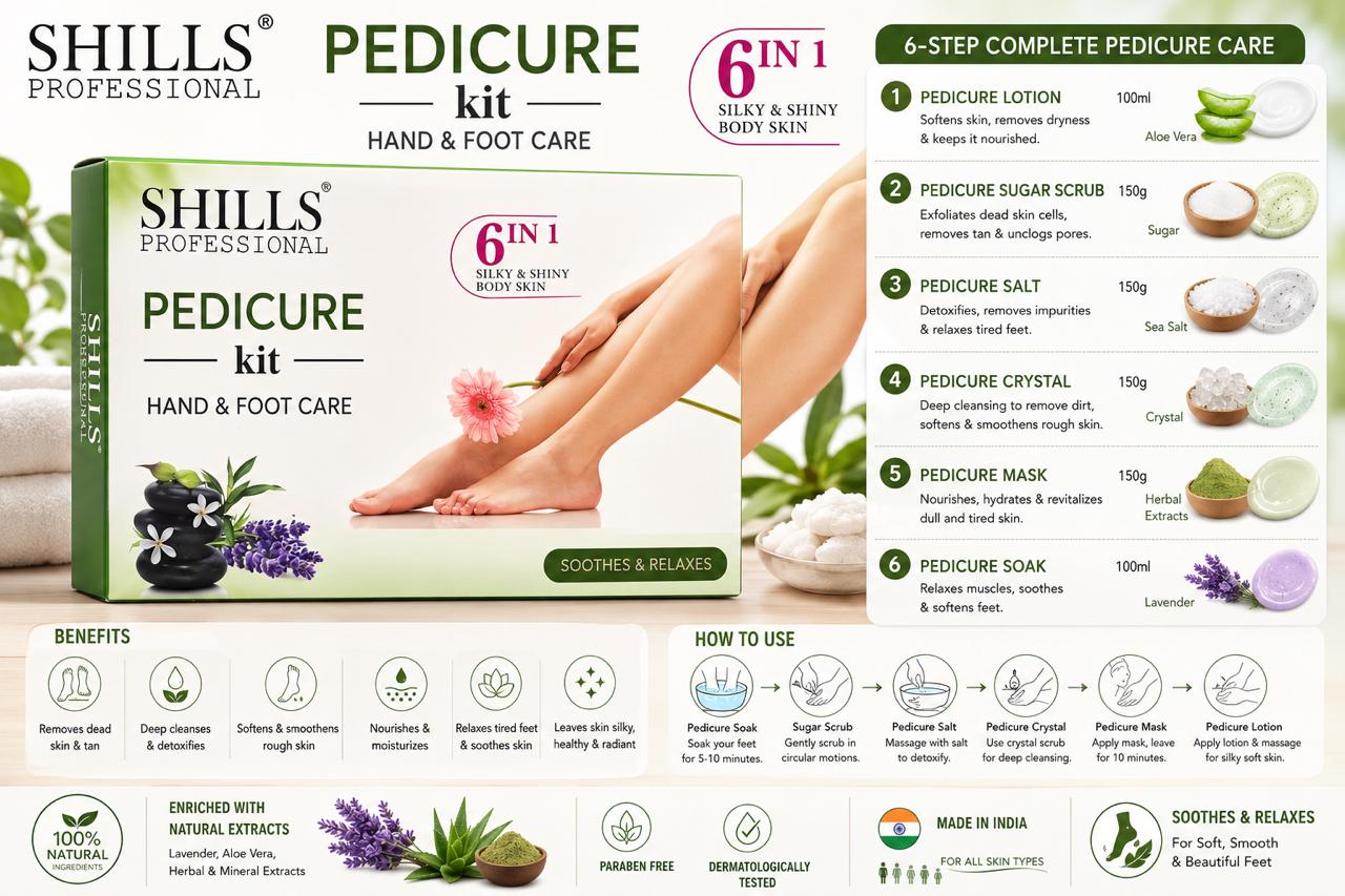 SHILLS PROFESSIONAL PEDICURE   KIT  6in1